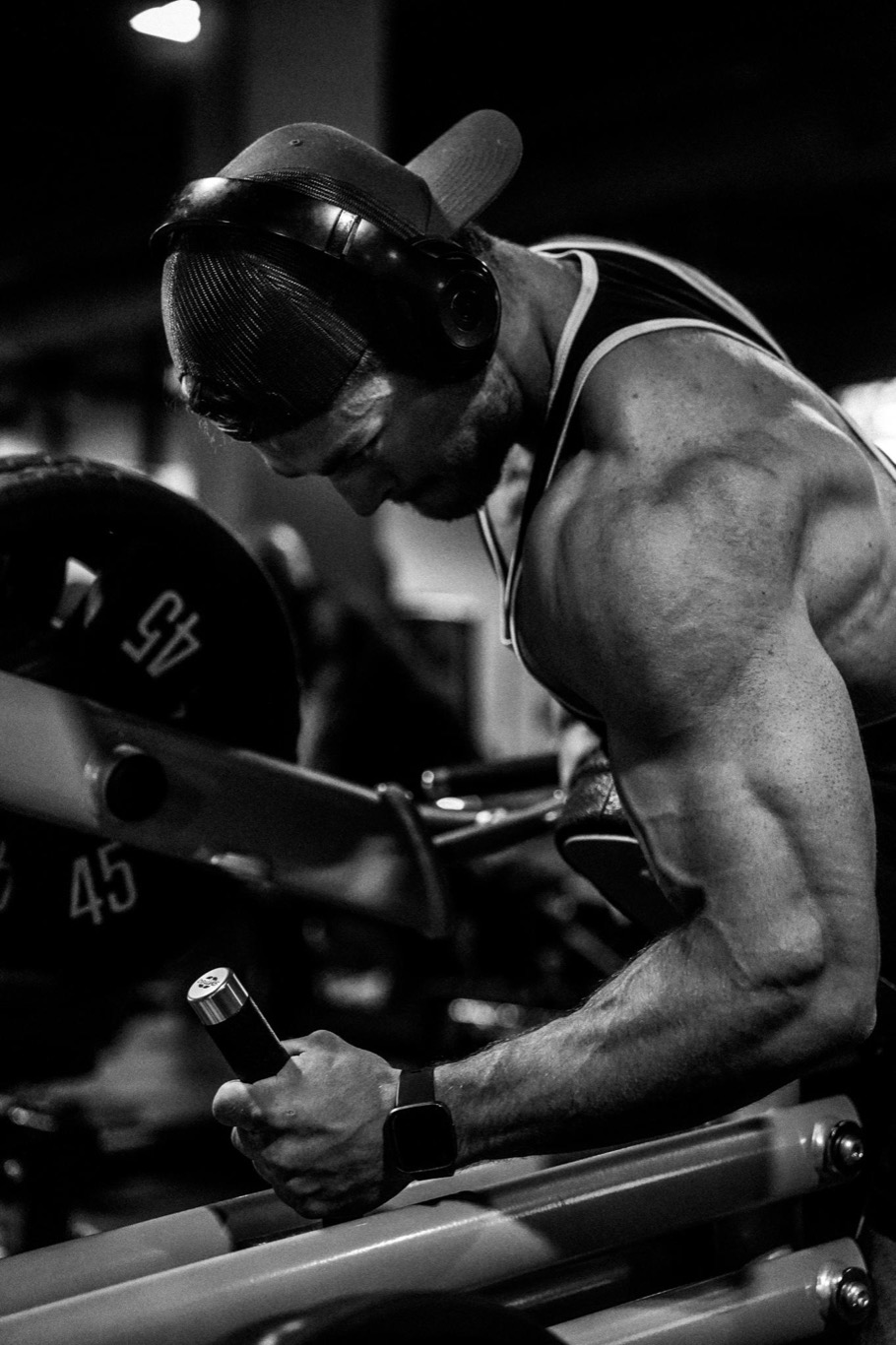 Weight training session at GRO Physique